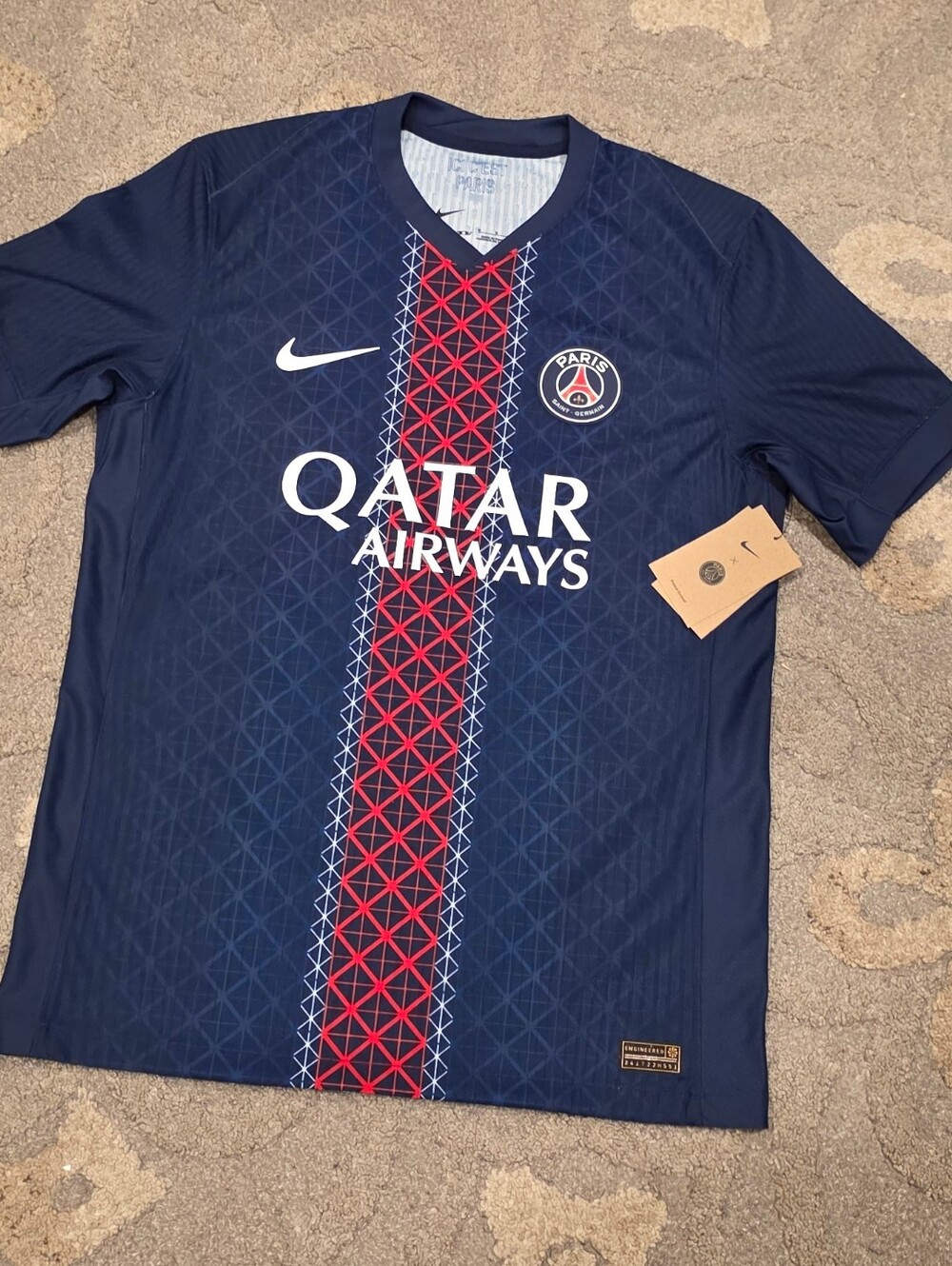 Nike PSG Paris Saint-Germain 2025/26 Home Soccer Jersey Medium Blue Navy